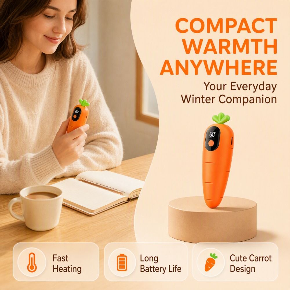 Hand Warmer Electric - Scaldamani a forma di carota con
