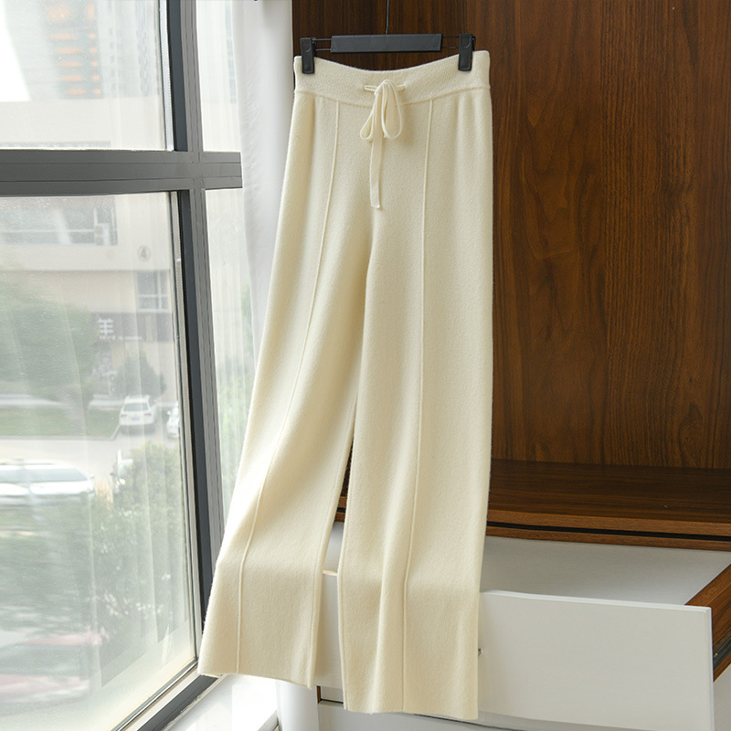 Corduroy Pant Warm - Pantaloni da donna a gamba larga,